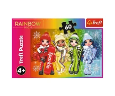 Trefl Dėlionė 60 vnt. - Lėlės „Rainbow high“