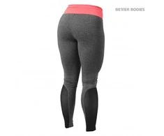 Better Bodies BB Shaped Tights (Anthracite melange/coral) (S Dydis)
