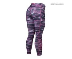 Better Bodies Printed Tights (Juodas/Rožinė) (XS Dydis)