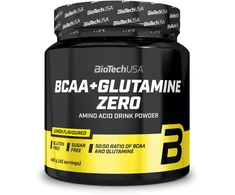 Biotech BCAA + Glutamine Zero 480 g. (Persikų šaltos arbatos skonis)