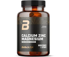 Biotech Calcium Zinc Magnesium from organic sources 90 tabl. (mineralų kompleksas)