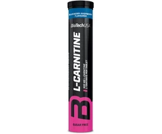 Biotech L-Carnitine Effervescent (Tirpios vandenyje) 20 tab. (Bluberry Raspberry skonis )