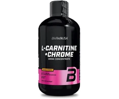 Biotech Liquid L-Carnitine + Chrome 500 ml. (Oranžinis skonis)