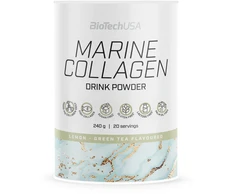 Biotech Marine Collagen (Jūrinis kolagenas iš žuvų) 240g. (Lemon - Žalias Tea skonis)