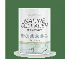 Biotech Marine Collagen (Jūrinis kolagenas iš žuvų) 240g. (Lemon - Žalias Tea skonis)