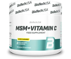 Biotech MSM+Vitamin C 150 g. (Citrinų skonis)