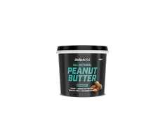 Biotech All Natural Peanut Butter, (žemės riešutų kremas) 1000 g (Su gabaliukais)