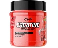 EvoLite Creatine Monohydrate (su skoniais) 300g. (Strawberry skonis)