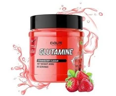 Evolite L-Glutamine (su skoniu) 400g. (Strawberry skonis)