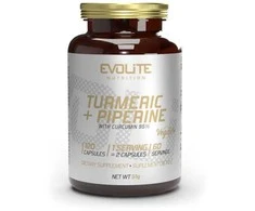 EvoLite Turmeric+Piperine 120 kaps. (Ciberžolės, juodųjų pipirų ekstraktas)