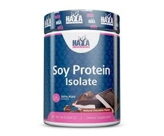 Haya Labs 100% Soy Protein Isolate (sojos baltymų izoliatas) 454 g. (Šokoladų Skonis)