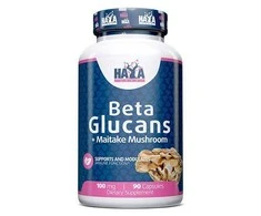 Haya Labs Beta Glucans + Maitake Mushroom 90 kaps. (grybų ekstraktai)