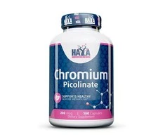 Haya Labs Chromium Picolinate (Chromo pikolinatas) 100 kaps.