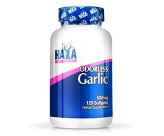 Haya Labs Odorless Garlic (Bekvapis česnakas) 120 kaps.