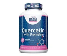 Haya Labs Quercetin with Bromelain (kvercetinas su bromelainu) 120 kaps.
