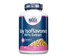 Haya Labs Soy Isoflavones (Sojos izoflavonų ekstraktas) 100 kaps.