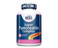 Haya Labs Super Pancreatin Complex (Pankreatino virškinimo fermentai) 100 kaps.