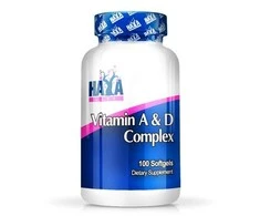 Haya Labs Vitamin A &amp; D Complex 100 kaps. (vitamino A, D kompleksas)