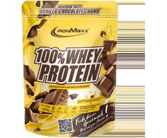IronMaxx 100% Whey Protein (Vanilla Choco Chunk) 500g. (Geriausias iki: 2026-06-30) (Vanilla Chocolate Chunk skonis)