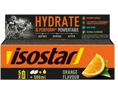 Isostar Hydrate &amp; Perform Powertabs 120g. (10x12g) (Lemon skonis)