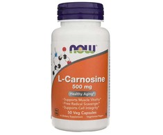 NOW Foods L-Carnosine 50 kaps. (Karnozinas (beta-alanil-L-histidinas))