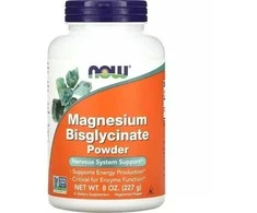 NOW Foods Magnesium Bisglycinate Powder 227 g. (Magnio bisglicinatas)
