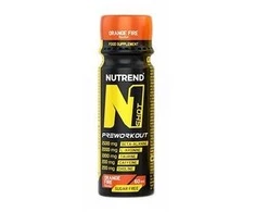 Nutrend N1 Shot Pre-Workout 60 ml. (Oranžinis Fire skonis)