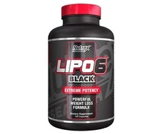 Nutrex Lipo 6 Juodas 120 kaps.