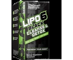 Nutrex Lipo 6 Juodas Cleanse &amp; Detox 60 kaps.