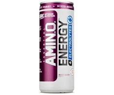 Optimum Nutritions Optimum Nutrition Amino Energy+Electrolytes 250 ml. (Rožinė Lemonade skonis)