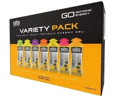 SIS Go Isotonic Energy Gels Variety Pack 7 x 60 ml. (Mixed skonis )