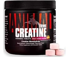 Universal Nutritions Universal Animal Creatine Chews 120 tabl. (Fruit punch skonis)
