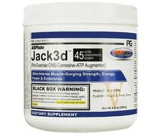 Usp Labs USPlabs Jack3d Pre-Workout 315 g. (Mėlyna Raspberry skonis)