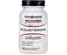 VemoHerb Ecdysterone (Paprastojo rapontiko šaknų ekstraktas) 90 kaps.