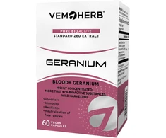 VemoHerb Geranium (Raudonžiedžio snapučio (šaknų) ekstraktas) 60 kaps.