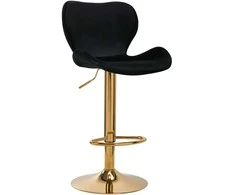 Activeshop Baro kėdė BRAVISIMUS VELVET Juodas GOLD