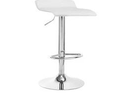 Activeshop Baro kėdė WAVY ECO LEATHER CHROME Baltas