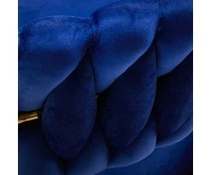 Activeshop Biuro kėdė su ratukais 4Rico QS-GW01G Velvet Mėlyna