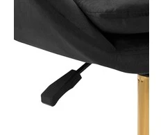 Fotelis Activeshop Biuro kėdė su ratukais 4Rico QS-MF18G Velvet Juodas