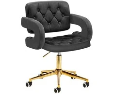 Fotelis Activeshop Biuro kėdė su ratukais 4Rico QS-OF213G Velvet Pilkas