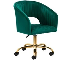 Fotelis Activeshop Biuro kėdė su ratukais 4Rico QS-OF212G Velvet Žalias