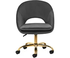 Fotelis Activeshop Biuro kėdė su ratukais 4Rico QS-MF18G Velvet Pilkas
