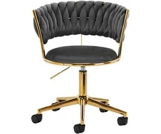 Activeshop Biuro kėdė su ratukais 4Rico QS-GW01G Velvet Pilkas