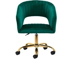 Fotelis Activeshop Biuro kėdė su ratukais 4Rico QS-OF212G Velvet Žalias