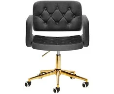 Fotelis Activeshop Biuro kėdė su ratukais 4Rico QS-OF213G Velvet Pilkas