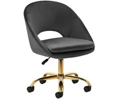 Fotelis Activeshop Biuro kėdė su ratukais 4Rico QS-MF18G Velvet Pilkas