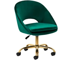 Activeshop Biuro kėdė su ratukais 4Rico QS-MF18G Velvet Žalias