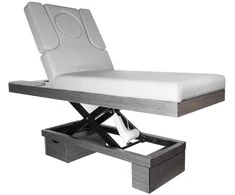 Activeshop Elektrinis masažo stalas AZZURRO SPA WOOD GRAY 2 MOTOR HEATED