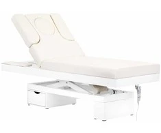 Activeshop Elektrinis masažo stalas su apšvietimu AZZURRO SPA SHINY Baltas