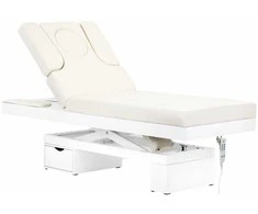 Activeshop Elektrinis masažo stalas su apšvietimu AZZURRO SPA WOOD Baltas 2 MOTOR HEATED